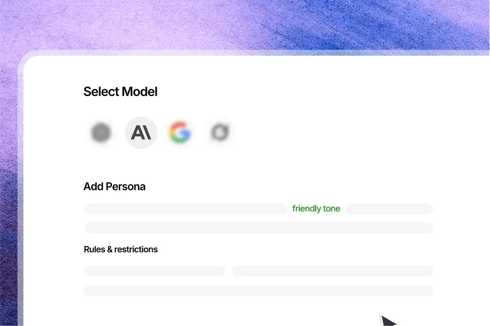 YourGPT AI chatbot customize the experience for your brand - step 2 workflow demonstration
