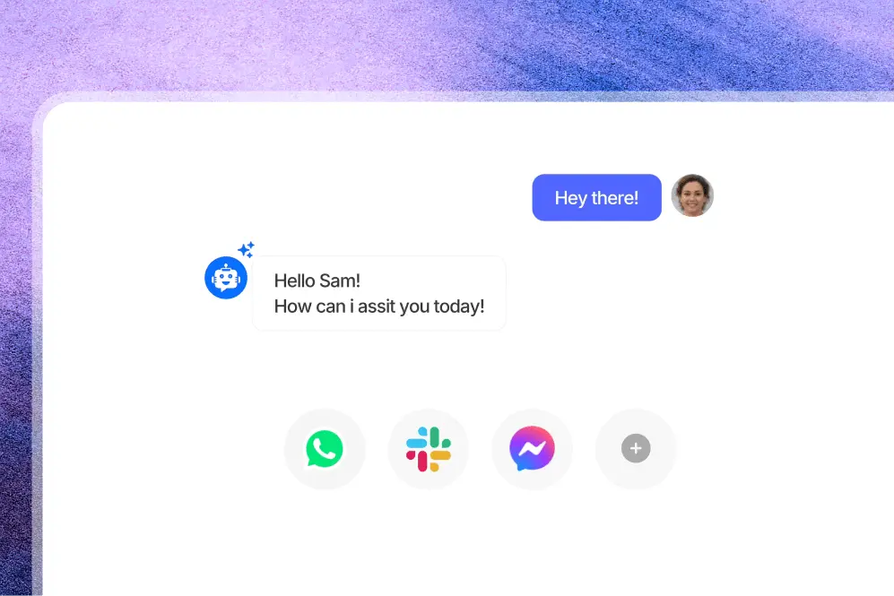 YourGPT AI chatbot deploy across your support channels - step 3 workflow demonstration